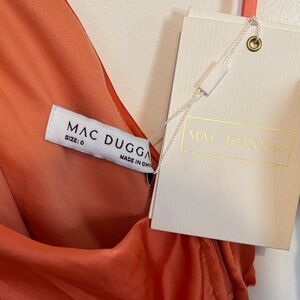 Mac Duggal Vibrant Orange Gown